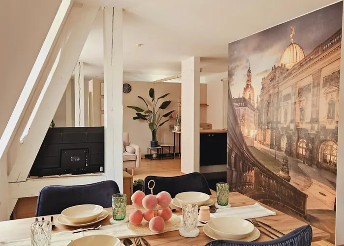 Lägenhet Elegantes Loft Mit 2 Etagen Im Koenigsviertel Dresden